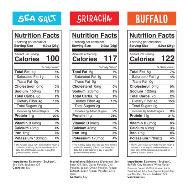 The Only Bean Crunchy Roasted Edamame - Healthy Snacks for Adults and Kids (Variety Pack), Low Calorie & Carb Keto Snack Food, Vegan Gluten Free High Protein Snacks (11g), Office Snack, 0.9oz 24 pack