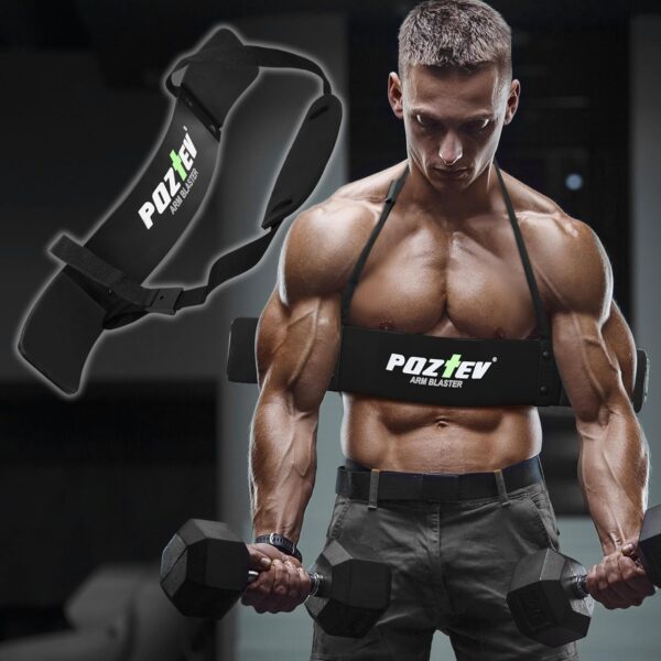 Arm Blaster for Biceps & Triceps Dumbbells Barbell Curl Bar Bicep Blaster for Bodybuilding Muscle Builder Strength Training Bicep Curls Isolator Workout Equipment Weight Lifting Support for Big Arms