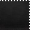 EVA Foam Mat Tiles 24-Pack - 96 SQ FT of Interlocking Padding for Garage, Playroom, or Gym Flooring - Exercise Mat or Baby Playmat by Stalwart (Black)