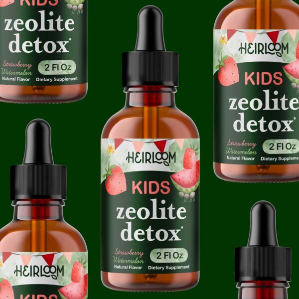 Zeolite Detox for Kids | Heavy Metal Detox | Methyl Vitamin B12, C and D3 for added Energy, Immune, and Focus | 2 oz liquid drops (60 Servings) | Parasite Cleanse | No Preservatives, Vegan, Non-GMO