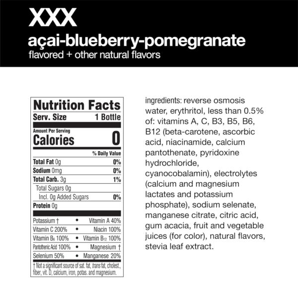 vitaminwater zero XXX, 20 fl oz