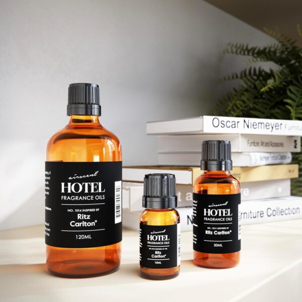 Hotel Diffuser Oil Inspired by The Ritz Carlton Hotel Scent - AirScent No. 1014 Fragrance Oil Blend - 10 mL, 0.34 fl oz Glass Bottle with Dropper Cap for Aromatherapy Diffusers and Humidifiers