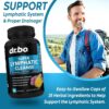 Lymphatic Drainage Supplements Pills - Lymphatic Support Total Herbal Cleanse Products Echinacea, Ginger, Dandelion, Red Root & Red Clover Supplement - Lymph Node Detox Cleanse Lymph System Drainage