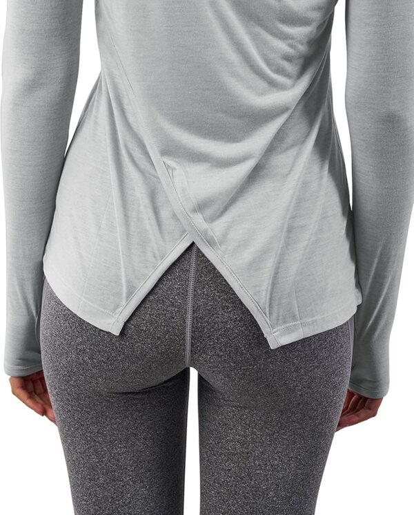 Bestisun Long Sleeve Yoga Workout Tops Lightweight Thumbhole Shirts Athletic Wear for Women
