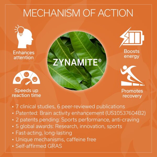 Performance Enhancer |Boosts Energy, Focus & Cognitive Function |Caffeine-Free |Supports Mental Clarity & Well-Being |Mango Leaf Extract (Zynamite) |Fast-Acting |10 Sticks (Pack of 3)