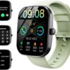 Smart Watch(Answer/Make Call), 1.91" Smartwatch for Men Women, NEW Fitness Watch with 110+ Sport Modes, Fitness Activity Tracke with Pedometer/Sleep Monitor/Heart Rate/IP68 Waterproof, for Android iOS