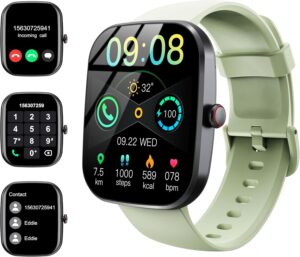 Smart Watch(Answer/Make Call), 1.91" Smartwatch for Men Women, NEW Fitness Watch with 110+ Sport Modes, Fitness Activity Tracke with Pedometer/Sleep Monitor/Heart Rate/IP68 Waterproof, for Android iOS