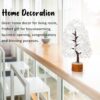 Clear Quartz Gemstone Tree of Life - Handmade Crystal Tree for Positive Energy, Chakra Money Tree Bonsai - Feng Shui Decor, Healing Crystals - Attract Good Luck, Meditation Accessories, Spiritual Gift
