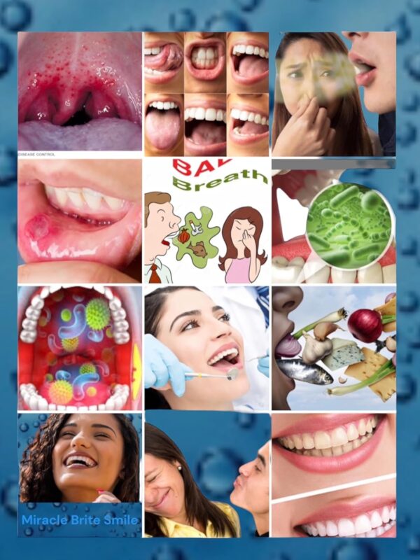 Miracle Brite Smile - 3% Hydrogen Peroxide Medical Food Grade, Peppermint, Lemon, Clove Leaf, Cinnamon and Rosemary