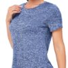 Absttith Women's Short Sleeve Workout Shirts Athletic Casual Tops Quick Dry Gym Soprt Tee Side Split