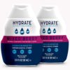 Hydrate Electrolyte Liquid Drink Enhancer Drops, Low Sugar, Low Calorie, Natural Flavor Hydration Mix with Essential Vitamins B3 B6 B12 (Mixed Berry (2 Pack))