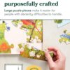 Relish Dementia Puzzles for Adults, 13 Piece Blooming Lovely Jigsaw Puzzle, Alzheimerís Products and Activities