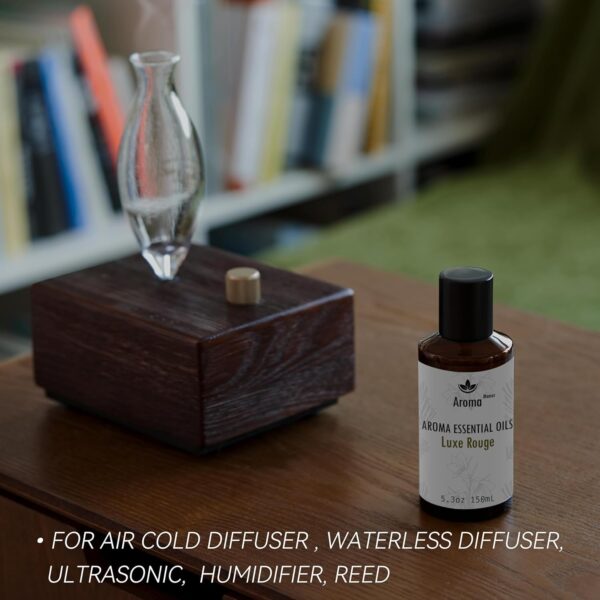 Hotel Scents Luxe Rouge 150mL Essential Oil Scent for Diffusers - The Exotic Spice of Saffron, Ambergris, Woody nuances, and Musk - Oil Blends for Aromatherapy - Home Luxury & Hotel Scent