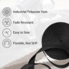 Polyester Webbing Strap 16+Colors – 1"&1.5"&1.9" – 16.5 25 33 55 Yards Heavy Duty Webbing Roll, Flat Webbing Strap for Indoor&Outdoor Gear, Climbing, DIY Crafting, Repairing