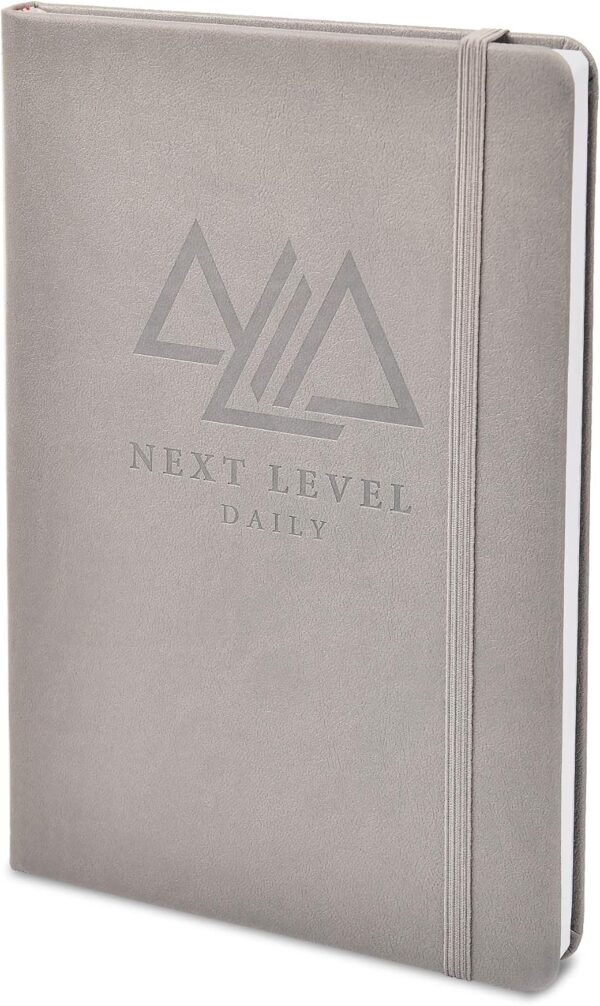 Planner | 90 Day High Performance Daily Action Planner for Productivity, Happiness, Time Management | Habit Tracker, Gratitude Journal – Undated, Hardcover (Grey, 8. 25” x 5. 5”)