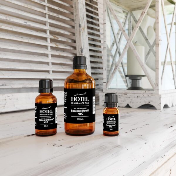 Hotel Diffuser Oil Inspired by The Baccarat Hotel Scent No. 1023 - AirScent Love Affair Essential Oil Blend - 10 mL, 0.34 fl oz Glass Bottle with Dropper Cap for Aromatherapy Diffusers and Humidifiers