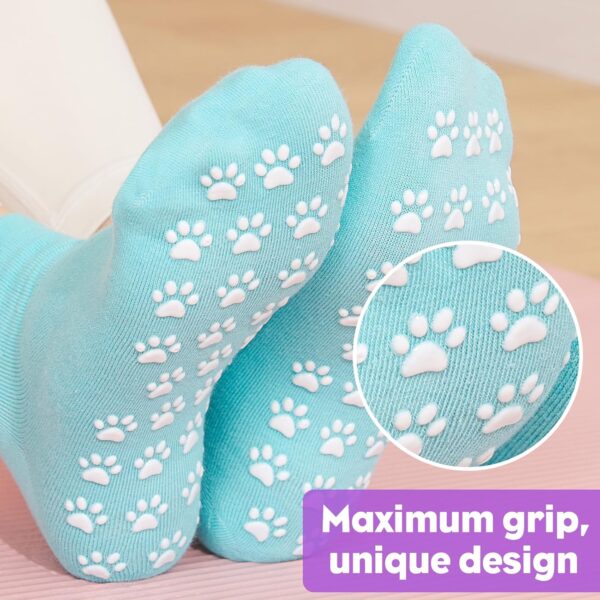 Grip Socks for Women Pilates Yoga Socks Non Slip Hospital Socks Ankle Slipper Socks 5/12 Pairs