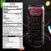 All Black Everything Sugar Free Energy Drink | Fruit Candy | 0 Calories | 12 Pack | 200mg Natural Caffeine | Pre-Workout Sport Drink for Men and Women