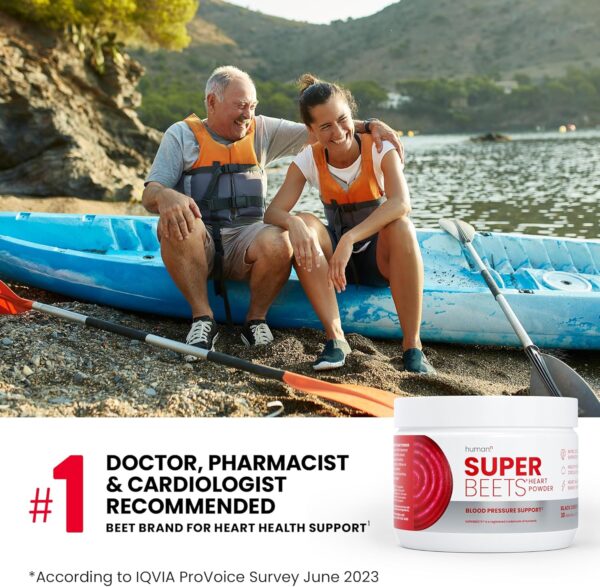 humanN SuperBeets Beet Root Powder - Non-GMO Beetroot Superfood - Nitric Oxide Supplement for Heart Health, Circulation & Blood Pressure Support - Black Cherry, 30 Servings