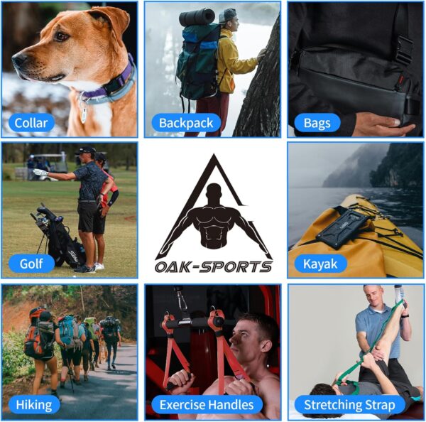 Oak-Sports Webbing 1 Inch 1.5 Inch 2 Inch Wide - Heavy Duty Poly Strapping 1" & 1.5" & 2" Webbing for Indoor or Outdoor DIY Gear Repair