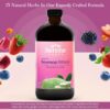 Serene Herbs Soursop Bitters Liquid Mixed Berry with Soursop Leaves for Gut Cleanse, Detox & Immune Boost with Black Seed, Moringa, Irish Moss, Ashwaganda, Turmeric, 16 fl oz | 32 Servings