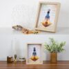 ZenBless Healing Crystal Stone 7 Chakras Healing Stones Picture Frame, Seven Chakras Crystal Decorative Photo Frame for Reiki Decor, Zen Meditation Yoga Spiritual Feng Shui Table or Hanging Home Wall Decor, Office Gift