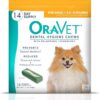 ORAVET Dental Chews for Dogs, Oral Care and Hygiene Chews (Extra Small Dogs, 3.5-9 lbs.) Yellow Pouch, 14 Count