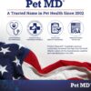Pet MD Proden PlaqueOff Dog Teeth Cleaning Dental Care Powder - Oral Care Supplement for Dogs - Reduce Bad Breath, Tartar, & Plaque - 60g
