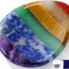 Thumb Worry Stone for Anxiety 7Chakra Teardorp Crystals Healing Stones Meditation Accessories Calm Mental Health Gifts Real Natural Hand Carved Spiritual Decor Anxiety Depression Relief Items