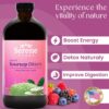 Serene Herbs Soursop Bitters Liquid Mixed Berry with Soursop Leaves for Gut Cleanse, Detox & Immune Boost with Black Seed, Moringa, Irish Moss, Ashwaganda, Turmeric, 16 fl oz | 32 Servings