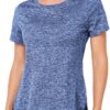 Absttith Women's Short Sleeve Workout Shirts Athletic Casual Tops Quick Dry Gym Soprt Tee Side Split
