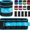 Fragraim Adjustable Ankle Weights 1-3/4/5/6/8/10/12/15/20 LBS Pair with Removable Weight for Jogging, Gymnastics, Aerobics, Physical Therapy
