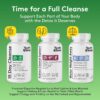 Youth & Tonic Diuretic Full Body Cleanse Detox Pills for Bloating, Puffiness and Swelling, System Flush for Colon, Kidney and Liver Detoxing, 30 Day Supply with Green Tea, Senna, Dandelion, Cranberry