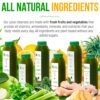 5 Day Green Juice Cleanse by Raw Fountain, All Natural Raw, Vegan Detox, Cold Pressed Juice, 30 Bottles 12oz, 3 Ginger Shots