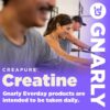 Gnarly Nutrition Creatine Powder - Creapure, Vegan Supplement, NSF Sport Certified, Optimized Recovery, Sports Nutrition, 5g Creatine Monohydrate, Unflavored (15.87oz)