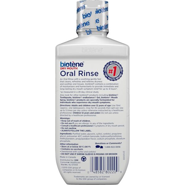 biotène Dry Mouth Management Oral Rinse, Dry Mouth Spray and Moisturizing Gel - 1 Kit