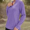 COOrun Workout Shirts for Women Long Sleeve Yoga Tops Casual Hiking Tee Shirt Athletic Breathable Top Quick Dry