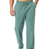 Pudolla Men's Cotton Yoga Sweatpants Athletic Lounge Pants Open Bottom Casual Jersey Pants for Men with Pockets