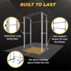 Fitness Reality Squat Rack Power Cage | Optional LAT Pulldown & Leg Holdown Attachment | Squat and Bench Rack Combos | Super Max 810 XLT
