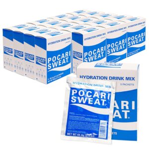 Pocari Sweat Powder - 20 Box Case, 5 Packets Per Box, 100 Packets Total, Now in the USA, Restore the Water and Electrolytes, Hydration That is Smarter Than Water, Japan's Favorite Hydration Drink