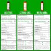 5 Day Juice Cleanse by Raw Fountain, Tropical Flavors, All Natural Raw, Cold Pressed Fruit and Vegetable Juices, Detox Cleanse, 30 Bottles 12oz, 5 Bonus Ginger Shots