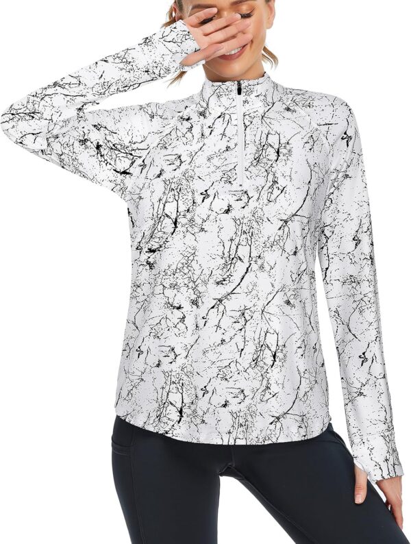 Cucuchy Womens V Neck Golf Polo Shirts Moisture Wicking Sports Workout Tops