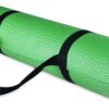 All Purpose 1/4-Inch High Density Anti-Tear Exercise Yoga Mat with Carrying Strap, Multiple Colors