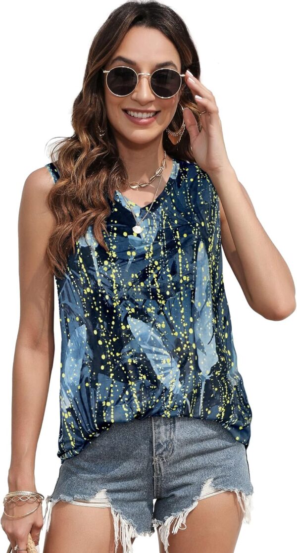 81CvGwZIR5L._AC_SL1500_.jpg Summer Tops for Women Sleeveless V Neck Tshirt Loose Fit Casual Tank Tunic Blouse