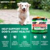 Hemp Hip and Joint Supplement for Dogs - Glucosamine for Dogs - 170 Joint Pain Relief Treats - Chondroitin, MSM, Hemp Oil - Advanced Health Supplement - Mobility Support Chews - Made in USA
