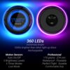 TOSY Flying Disc - 16 Million Color RGB or 36 or 360 LEDs, Extremely Bright, Smart Modes, Auto Light Up, Rechargeable, Birthday Gift, Easter Basket Stuffers for Men/Boys/Teens/Kids, 175g Frisbee