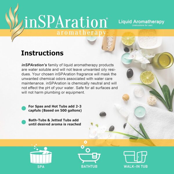 inSPAration Spa and Bath Aromatherapy 106X Spa Liquid, 9-Ounce, Romance