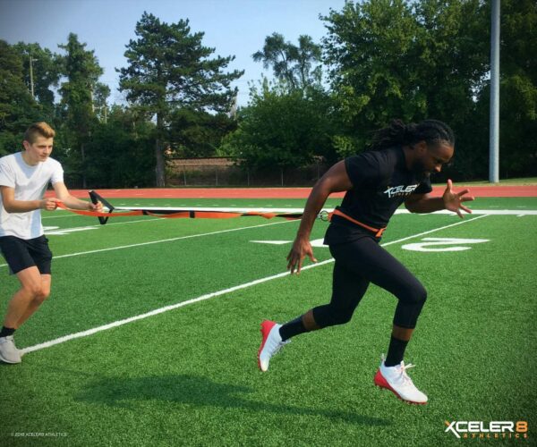 X-PLOSIVE Speed Training Kit / Overload Running Resistance & Release / Harness & Resistance Band, Speed and Agility Equipment for Sprint and Football, Basketball, Soccer / Youth and Adult Ready