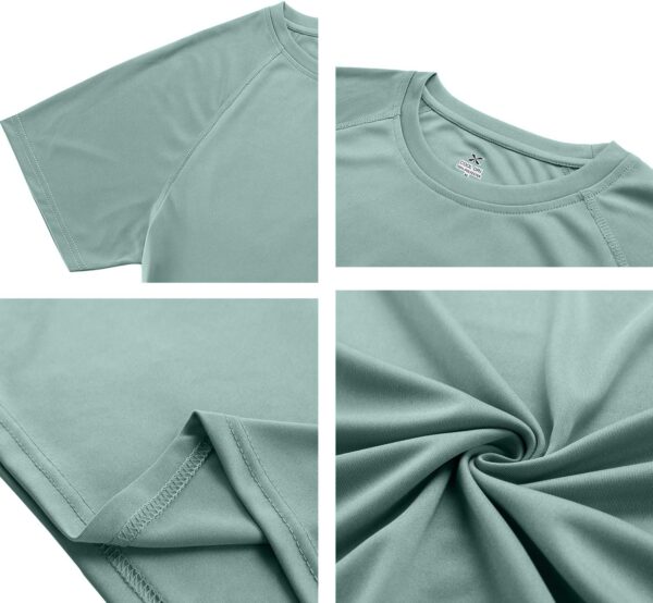 Mens Short Sleeve Outdoor Performance T-Shirt Quick Dry Crew UPF 50+ Athletic Running Workout Fishing Top Shirts