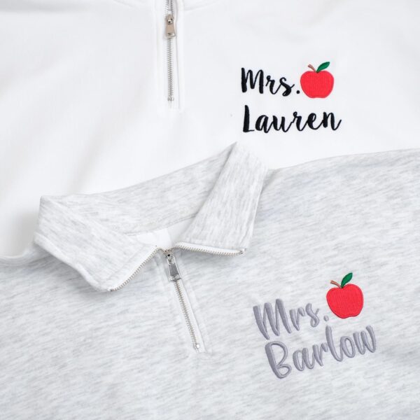 Custom Embroidered Women's Oversized Hoodies Fleece Sweatshirts Long Sleeve Pullover with Pocket – Teacher's Day (M/L/XL/XXL)